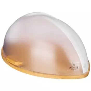 Хлебница Agness с крышкой, 45х29 см, дерево/пластик