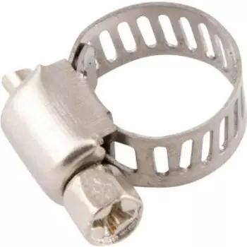 Хомут червячный, 2 шт, 8-12 мм, нерж. сталь