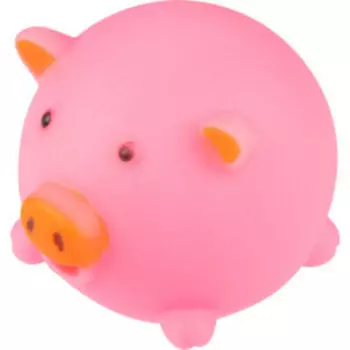 Игрушка-пищалка для животных Рыжий кот Свинка, 8 см