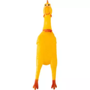 Игрушка-пищалка Рыжий кот Курица, 15 см
