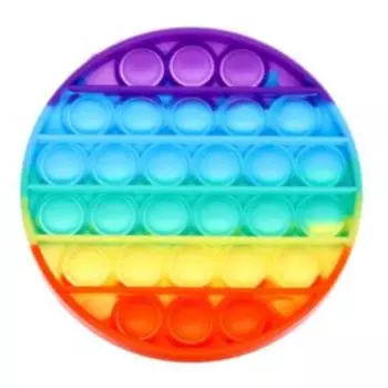Игрушка тактильная POP IT, радужная, силикон, в ассортименте