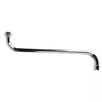 Излив для ванны S-образный, 350 мм, поворотный, нерж. сталь/хром