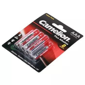 Элемент питания CAMELION Plus Alkaline, 1,5В, AAA, 8шт