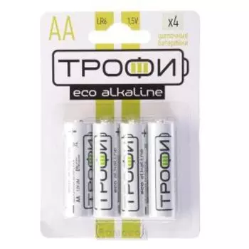 Элемент питания ТРОФИ АА, 4шт