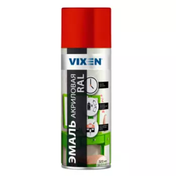 Эмаль акриловая Vixen, RAL 3003, рубиново-красная, 520 мл