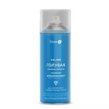 Эмаль алкидная универсальная Elcon RAL 5015, голубая, глянцевая, 520 мл, аэрозоль