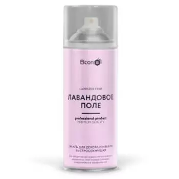 Эмаль для декора и мебели быстросохнущая Elcon, лавандовое поле, 520 мл, аэрозоль