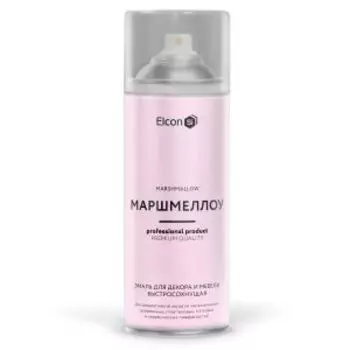 Эмаль для декора и мебели быстросохнущая Elcon, маршмеллоу, 520 мл, аэрозоль