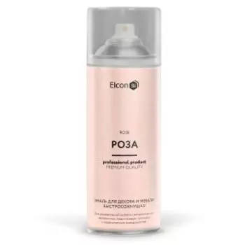 Эмаль для декора и мебели быстросохнущая Elcon, роза, 520 мл, аэрозоль