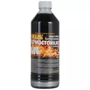 Эмаль термостойкая Новбытхим, 0.5 л, серебристая