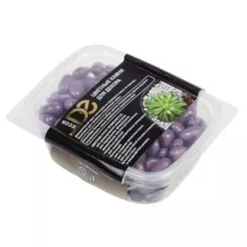 Камни декоративные, 5-10 мм, сиреневый, 350 г