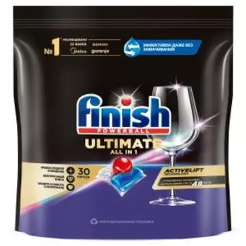 Капсулы для посудомоечной машины Finish Ultimate, 30 шт