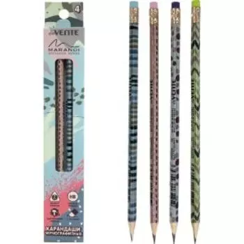 Карандаш чернографитный deVENTE Triolino Marandi, 4 шт, трёхгранный корпус
