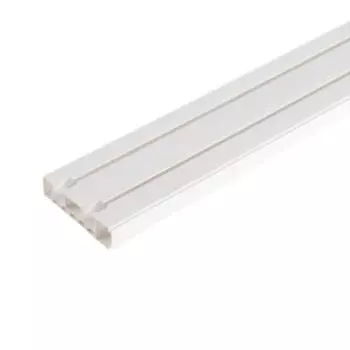 Карниз двухрядный Лучшая цена шинный, 2.4 м, пластиковый