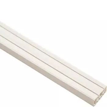 Карниз двухрядный Уют Эконом, шинный, 200 см, пластик, белый