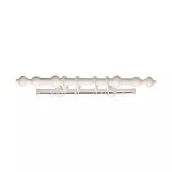 Карниз двухрядный Vito, 160 см, металлопластик, белый