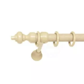 Карниз однорядный Уют, 150 см, дерево, белый