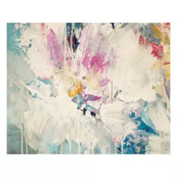 Картина на холсте Цветочная абстракция, 50x40 см