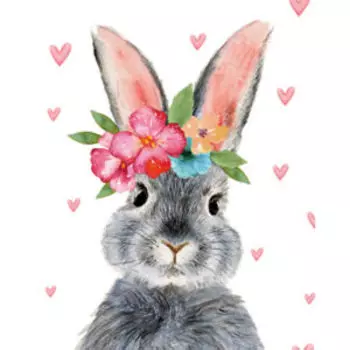 Картина на холсте Кролик, 40х50 см