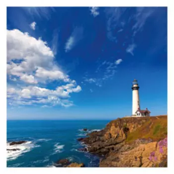 Картина на стекле Маяк, 30х30 см