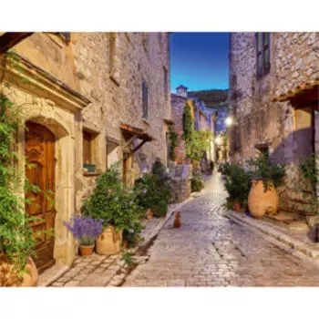 картина на стекле POSTERMARKET Французский городок, 40х50 см