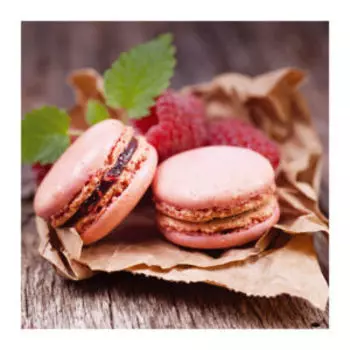 картина на стекле POSTERMARKET Макаруны, 30х30см