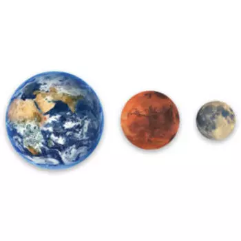 Картина тондо Планеты; 50, 30, 20 см