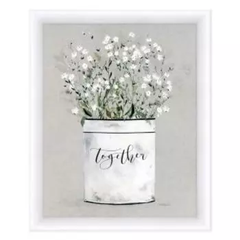 Картина в раме Dekart Веточки в горшке, 40х50 см