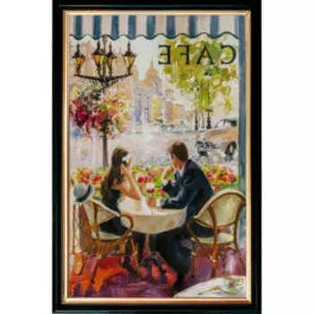 Картина в раме Кафе, 30х20 см