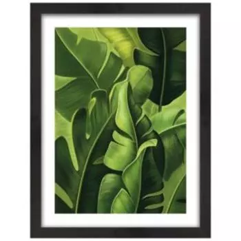 Картина в раме PosterMarket Листья, 30х40 см