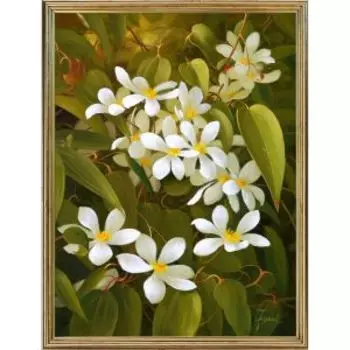 Картина в раме Русская коллекция Клематис, 30х40 см