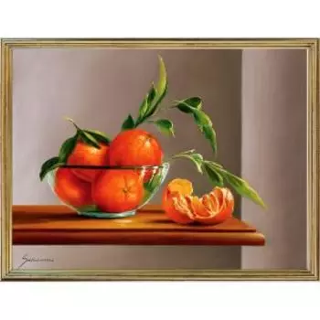 Картина в раме Русская коллекция Мандарины, 30х40 см