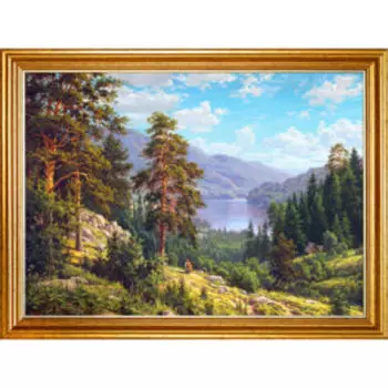 Картина в раме Воспоминание о Сибири, 30х40 см