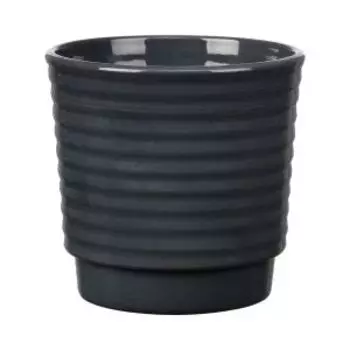 Кашпо Арабика, 1,13 л, 14 см, черный платан