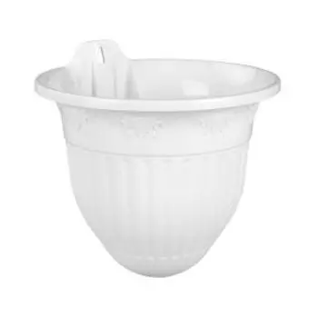 Кашпо для цветов настенное Лозанна, 21.5 см, 3 л, белое