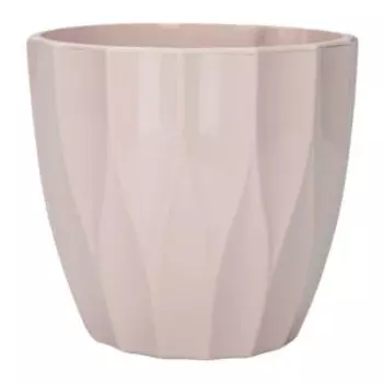 Кашпо Флюте со вставкой, 3 л, 18 см, бисквитный