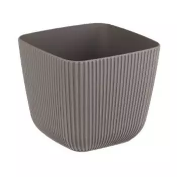 Кашпо IDEA Пиканто, 15 см, 1.8 л, серый