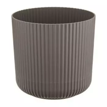 Кашпо IDEA Вельвет, французский серый, 14 см, 2,5л, с поддоном