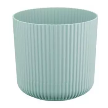 Кашпо IDEA Вельвет, морская волна, 16 см, 2,5л, с поддоном