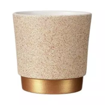 Кашпо Лакшери, 1,13 л, 14 см, бежевый платан