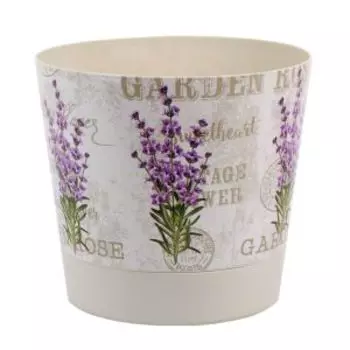 Кашпо НИКА ДЕКО с прикорневым поливом, 15 см, 1,6 л, лаванда