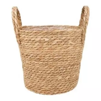 Кашпо плетеное Сафари с ручками, 2.5 л, рогоз