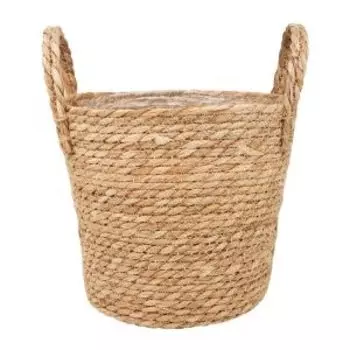 Кашпо плетеное Сафари с ручками, 4.5 л, рогоз