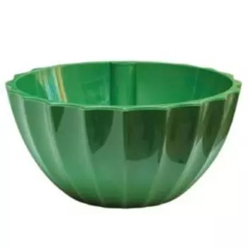 Кашпо Ракушка со вставкой, 3.4 л, 25 см, малахит