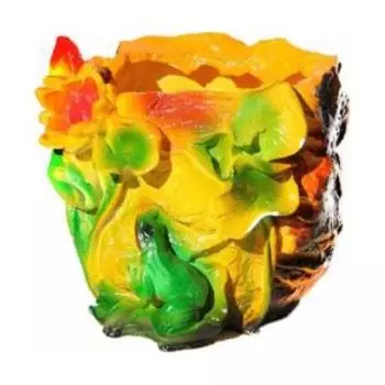 Кашпо садовое Гарденвилл Лилия и лягушка, 16х20 см