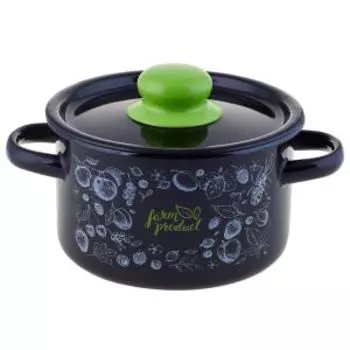 Кастрюля Appetite Berry, 1.5 л, эмаль
