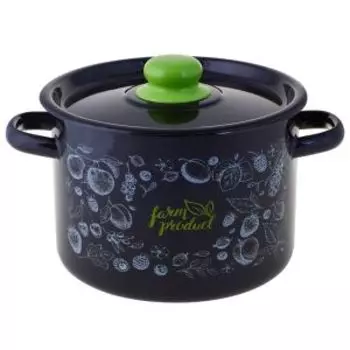 Кастрюля Appetite Berry, 2.9 л, эмаль