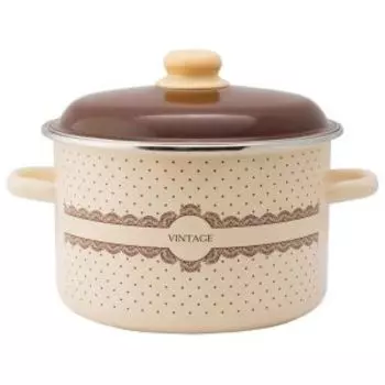 Кастрюля Appetite Vintage, 5.5 л, эмаль