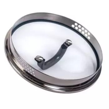 Кастрюля Attribute Davinci, 20 см, 3.25 л, индукция, нерж. сталь/стекло