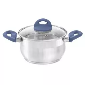 Кастрюля Attribute Magnifica Basic с крышкой, 2.6 л, нерж. сталь, в ассортименте